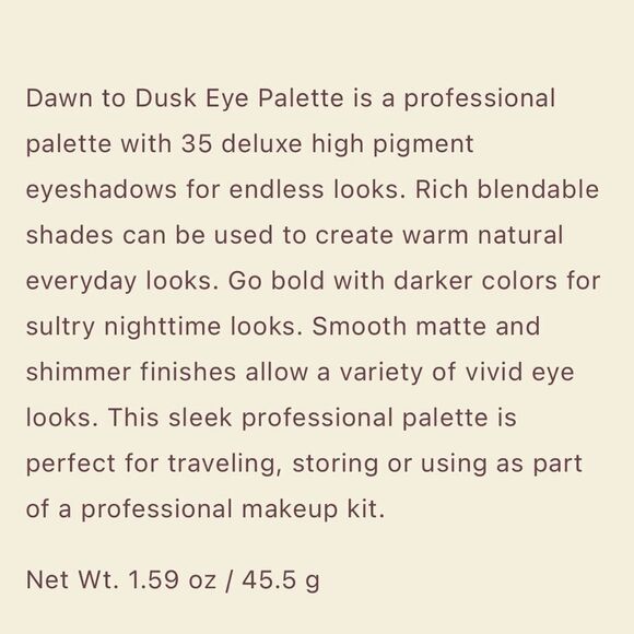 Beauty Treats Eye Shadow Palette NEW Dawn To Dusk Makeup - Picture 9 of 10